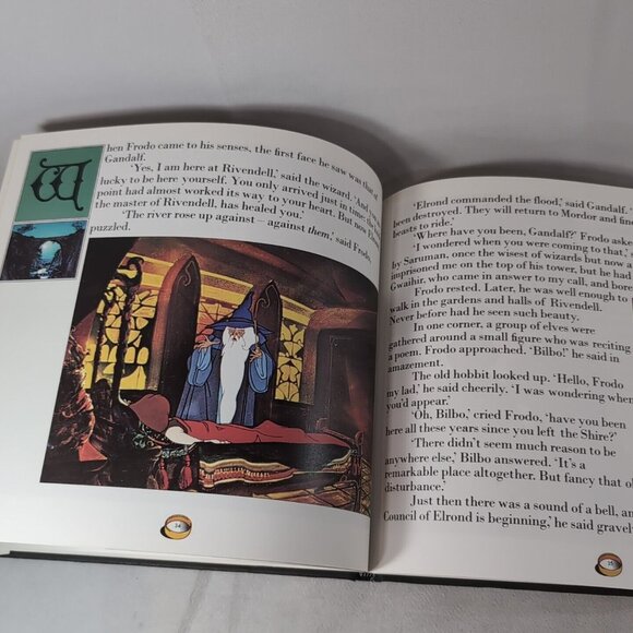 Film Book of Lord of the Rings LOTR JRR Tolkien Hardcover Picture 1978 - Picture 8 of 11